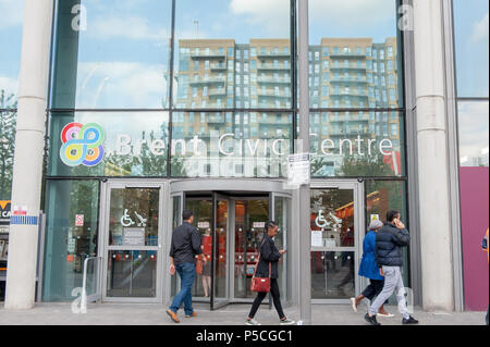 Brent Council civic centre in Wembley Stock Photo