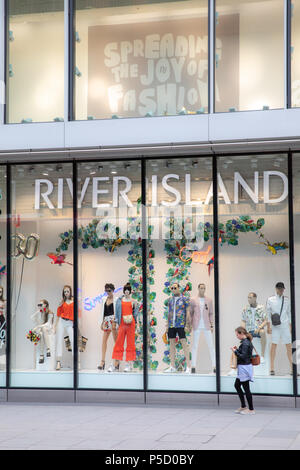 River Island store in Oxford Street, London, Uk Stock Photo