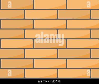 Brick wall seamless pattern - brickwork background Stock Vector