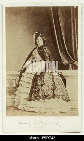 by Unknown photographer, albumen carte-de-visite, early 1860s 96 Amy Sedgewick 1860s by unknown Stock Photo