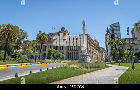 Plaza Lavalle with Argentina Supreme Court and Mirador Massue - Buenos Aires, Argentina Stock Photo