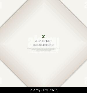 Abstract of soft brown paper cut square background, illustration vector eps10 Stock Vector