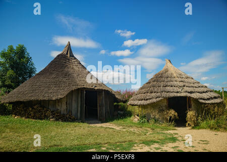 The educational Butser Ancient Farm at Waterlooville, United Kingdom Stock Photo