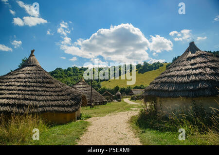 The educational Butser Ancient Farm at Waterlooville, United Kingdom Stock Photo