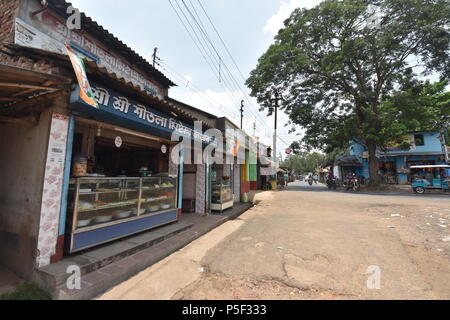 Batai bazaar or zero point area, Amta, Howrah district in West Bengal, India Stock Photo