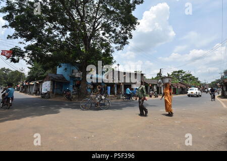 Batai bazaar or zero point area, Amta, Howrah district in West Bengal, India Stock Photo