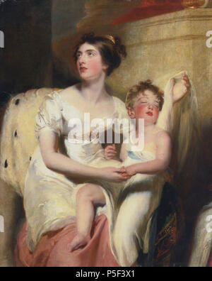 N/A. English: Anne, countess of Charlemont and her son James oil on canvas 126.7 x 101.3 cm circa 1805  . circa 1805.   Thomas Lawrence  (1769–1830)     Alternative names Sir Thomas Lawrence  Description English painter and draughtsman  Date of birth/death 13 April 1769 7 January 1830  Location of birth/death Bristol London  Work location London, Vienna, Rome  Authority control  : Q312096 VIAF:59122598 ISNI:0000 0001 1473 2825 ULAN:500022619 LCCN:n81008170 NLA:35281740 WorldCat 105 Anne, countess of Charlemont and her son James, by Thomas Lawrence Stock Photo