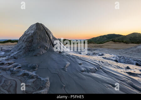 Muddy Volcanoes, Romania. Buzau County mud volcanoes at ...