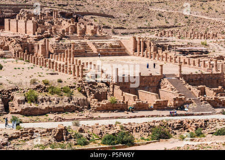 The Great Temple in the Lost City of Petra, Jordan Stock Photo