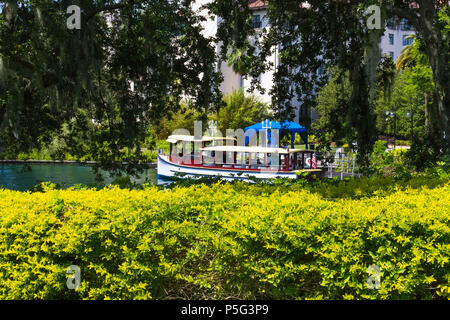 Orlando, USA - May 9, 2018: Water transport at Hard Rock hotel in Orlando, USA on March 10, 2008. Stock Photo