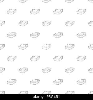 Canned fish pattern vector seamless Stock Vector