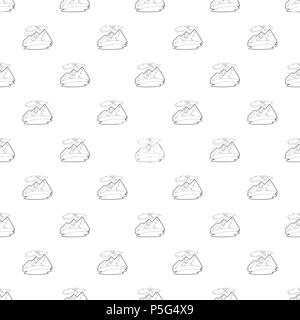 Mountain pattern vector seamless Stock Vector