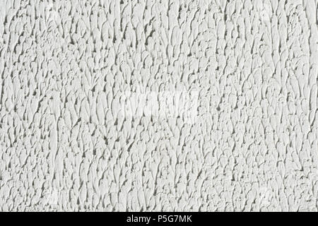 White Plaster Wall Texture. Empty Bright Plaster Background Stock Photo