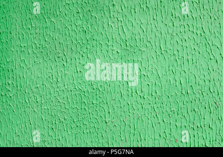 Green Plaster Wall Texture. Empty Stucco Background. Decorative Gypsum Plaster Finishing Layer Stock Photo