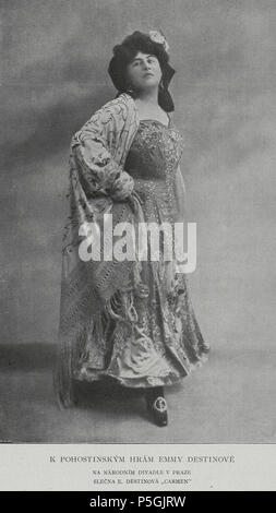 506 Ema Destinová jako Carmen 1907 Stock Photo