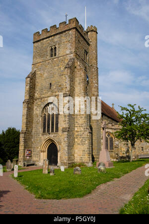 The Anglican Church of St Mary the Virgin at Battle, East Sussex, UK Stock Photo