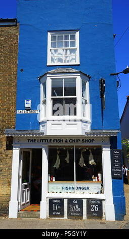The Little Fish & Chip Shop, East Street, Southwold Stock Photo
