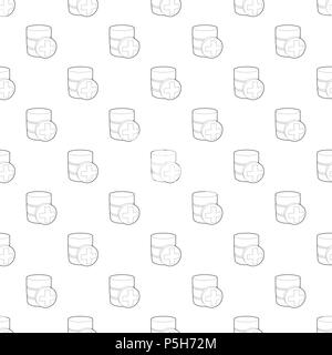 Diagnosis database icon, outline style Stock Vector
