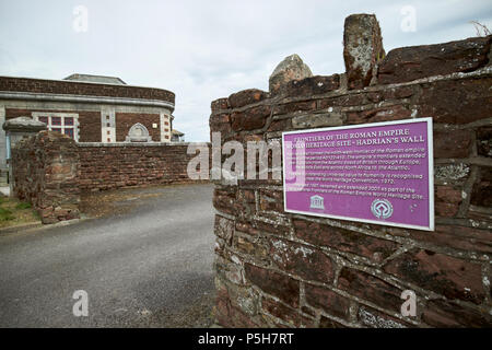 Senhouse roman museum world heritage site hadrians wall extension Maryport Cumbria England UK Stock Photo