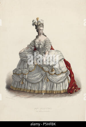 N/A.  English: Italian actress Adelaide Ristori as Marie-Antoinette . from 1855 until 1875. N/A 60 Adelaide Ristori als Marie-Antoinette Stock Photo