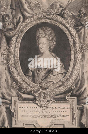 N/A.  English: Maria Anna of Neuburg and the Palatinate as Queen of Spain . 1689. N/A 20 Maria Anna of Neuburg and the Palatinate as Queen of Spain by an unknown artist Stock Photo