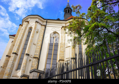 The St. Roch Church (Kostel svateho Rocha) in Hradcany, Prague. Built in 1603, it is now part of the Strahov Monastery. Stock Photo