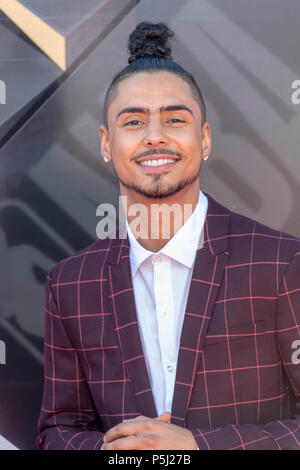 Santa Monica, USA. 25th Jun, 2018. Quincy Brown attends 2018 NBA Awards Show from Barker Hanger, Santa Monica, California on June 25, 2018 Credit: Eugene Powers/Alamy Live News Stock Photo