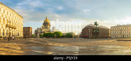 Saint Petersburg panorama city skyline at Saint Isaac Cathedral, Saint Petersburg, Russia Stock Photo