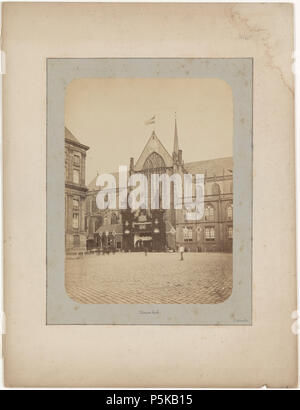 N/A. Nederlands: Beschrijving Decoratie aan het portaal van de Nieuwe Kerk, Dam 12, ter gelegenheid van het huwelijk van Koning Willem III en koningin Emma Documenttype foto Vervaardiger Greiner, Albert (1833-1890) Collectie Collectie Stadsarchief Amsterdam: foto-afdrukken Datering april 1879 Geografische naam Dam Gebouw Nieuwe Kerk Inventarissen http://archief.amsterdam/archief/10003 Afbeeldingsbestand ANWG00448000001 . April 1879. Greiner, Albert (1833-1890) 73 Albert Greiner Afb ANWG00448000001 Stock Photo