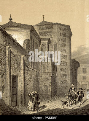 1853, Recuerdos y bellezas de España, Castilla la Nueva, tomo II, Santa Isabel, Toledo (cropped). Stock Photo