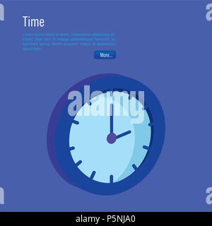 time clock isometric icon Stock Vector