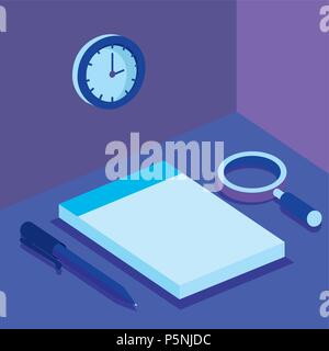digital technology isometrics icons Stock Vector