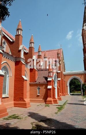 View of renovated St Mary the Virgin Church Cathedral Multan Pakistan Stock Photo