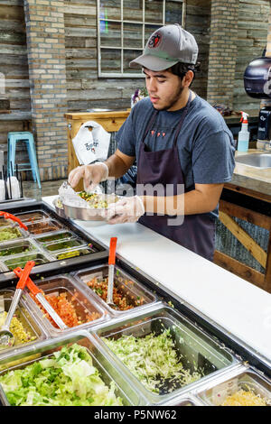 Fort Ft. Myers Florida,1st First Street,3 Pepper Burrito Co Company,restaurant restaurants food dining eating out cafe cafes bistro,Mexican,ethnic fas Stock Photo