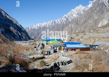 Mundu, Langtang Valley, Nepal Stock Photo