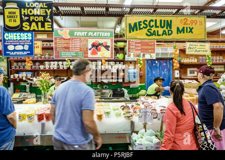 Delray Beach Florida,The Boys Farmers Market,gourmet grocery store supermarket food display sale,shopping shopper shoppers shop shops market markets m Stock Photo