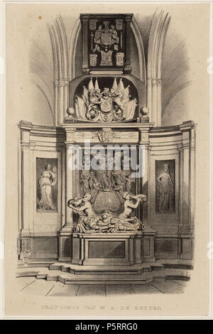 N/A. Nederlands: Beschrijving Graftombe van M.A. de Ruiter Dam 12, Nieuwe Kerk, het koor met praalgraf van Michiel de Ruyter. Techniek: litho. Documenttype prent Vervaardiger Last, Carel Christiaan Antony Collectie Collectie Stadsarchief Amsterdam: tekeningen en prenten Datering 1850 ca. Geografische naam Dam Gebouw Nieuwe Kerk Inventarissen http://archief.amsterdam/archief/10097/010097002464 Afbeeldingsbestand 010097002464 . circa 1850. Carel Christiaan Antony Last 271 Carel Christiaan Antony Last, Afb 010097002464 Stock Photo