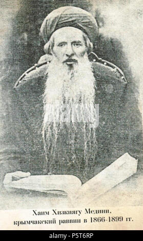N/A. Chaim Hezekiah Medini, 1833 - 1904 . 1890s. Unknown 323 Chaim Hezekiah Medini Stock Photo
