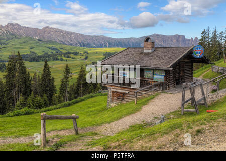 Ortisei, Alpe di Siusi, Dolomites, Trentino, Alto Adige, Italy, Europe Stock Photo
