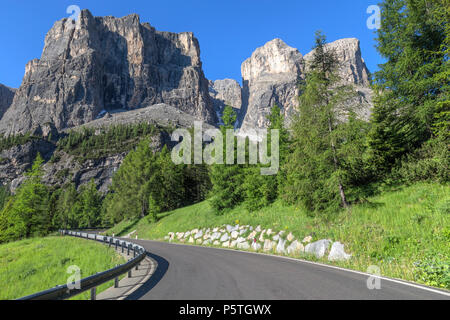 Gardena Pass, Sella Group, South Tyrol, Italy, Europe Stock Photo