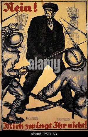 Red Ruhr Rising Poster Ruhr Crisis 1923 Stock Photo - Alamy