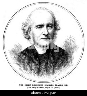 N/A. English: Charles Graves FRS (6 December 1812 - 17 July 1899) was a 19th-century Anglican Bishop of Limerick, Ardfert and Aghadoe. 20 November 1875. Anonymous 325 Charles Graves (bishop) Stock Photo