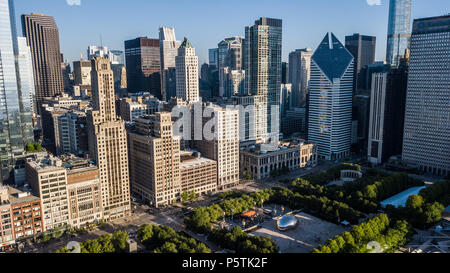 Cloud Gate or the Bean Sculpture, Millennium Park, Chicago, IL, USA Stock Photo