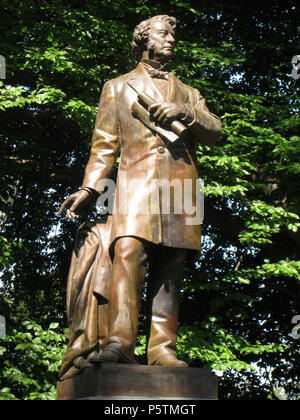 N/A. English: Statue of Charles Sumner by Thomas Ball, located in the Boston Public Garden, Boston, Massachusetts, USA. Detail showing statue only. 1878.   Thomas Ball  (1819–1911)     Description American sculptor, singer and painter  Date of birth/death 3 June 1819 11 December 1911  Location of birth/death Boston Montclair  Authority control  : Q721881 VIAF:18891382 ISNI:0000 0000 8204 439X ULAN:500225571 LCCN:n93035754 Open Library:OL709625A WorldCat 329 Charles Sumner statue in Boston Public Garden - detail Stock Photo