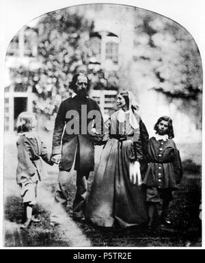 Alfred and Emily Tennyson with their sons at Farringford, by Oscar ...