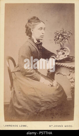 St John's Wood CDV (Carte De Visite) of a Victorian Lady Stock Photo