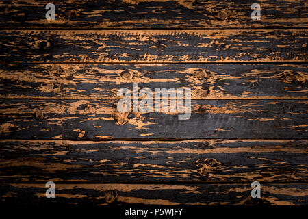 Rustic wood planks background with nice and elegant vignetting. Stock Photo