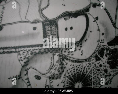 N/A. English: a map of Eglinton Castle, Ayrshire, Scotland. 1790. Roger Griffith 71 Ainslie's Eglinton in 1790 Stock Photo