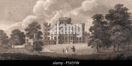 N/A. English: Eglinton Castle, Kilwinning, Ayrshire, Scotland. Circa 1811 . 1811. Roger Griffith 497 Eglinton Castle and grouinds circa 1811 Stock Photo