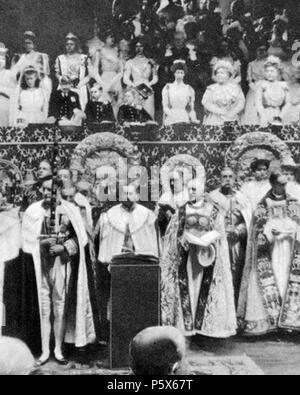 N/A. English: Cropped version. 22 June 1911. John Benjamin Stone (1838 – 1914) 381 Coronation of George V 1911 2 (cropped) Stock Photo